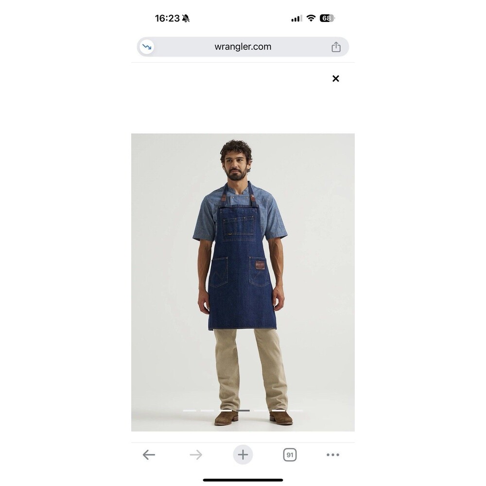 WRANGLER® X MADE IN® APRON New With Tag